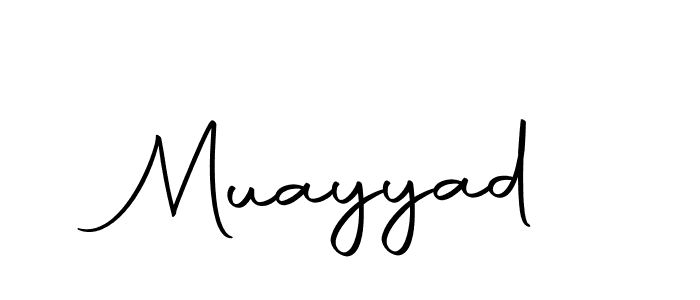 Design your own signature with our free online signature maker. With this signature software, you can create a handwritten (Autography-DOLnW) signature for name Muayyad. Muayyad signature style 10 images and pictures png