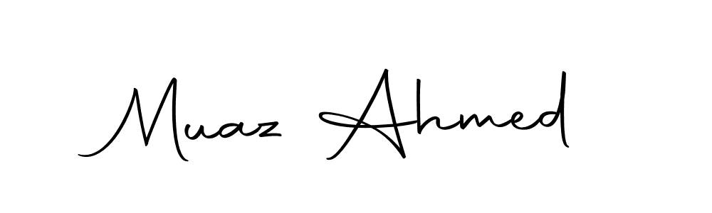 It looks lik you need a new signature style for name Muaz Ahmed. Design unique handwritten (Autography-DOLnW) signature with our free signature maker in just a few clicks. Muaz Ahmed signature style 10 images and pictures png