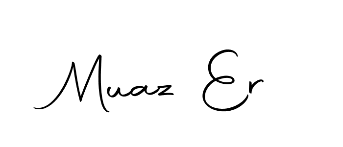 Make a beautiful signature design for name Muaz Er. With this signature (Autography-DOLnW) style, you can create a handwritten signature for free. Muaz Er signature style 10 images and pictures png