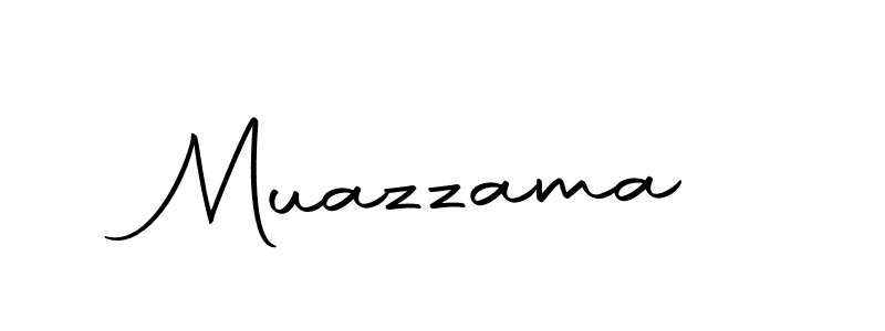 Make a beautiful signature design for name Muazzama. With this signature (Autography-DOLnW) style, you can create a handwritten signature for free. Muazzama signature style 10 images and pictures png