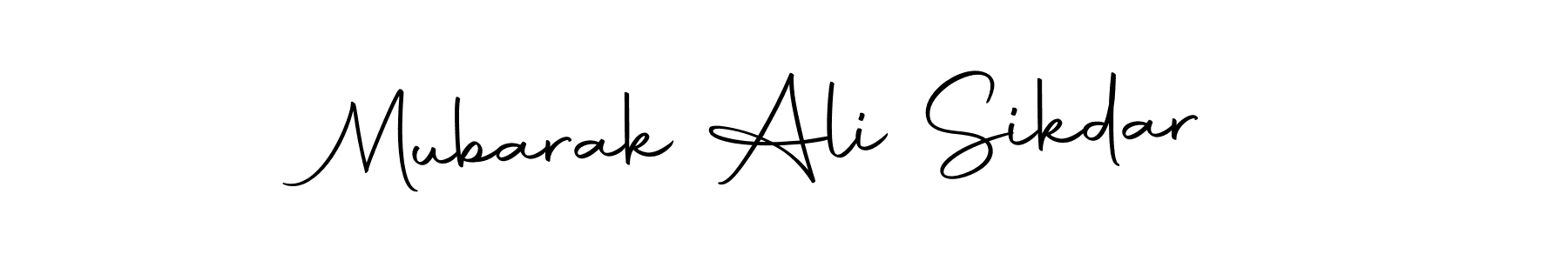 Make a beautiful signature design for name Mubarak Ali Sikdar. With this signature (Autography-DOLnW) style, you can create a handwritten signature for free. Mubarak Ali Sikdar signature style 10 images and pictures png