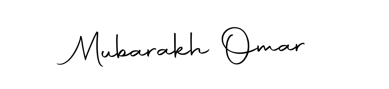 Mubarakh Omar stylish signature style. Best Handwritten Sign (Autography-DOLnW) for my name. Handwritten Signature Collection Ideas for my name Mubarakh Omar. Mubarakh Omar signature style 10 images and pictures png