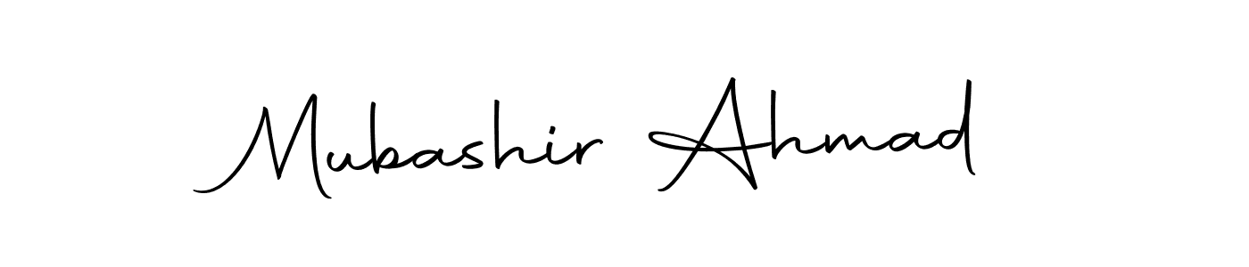 Create a beautiful signature design for name Mubashir Ahmad. With this signature (Autography-DOLnW) fonts, you can make a handwritten signature for free. Mubashir Ahmad signature style 10 images and pictures png