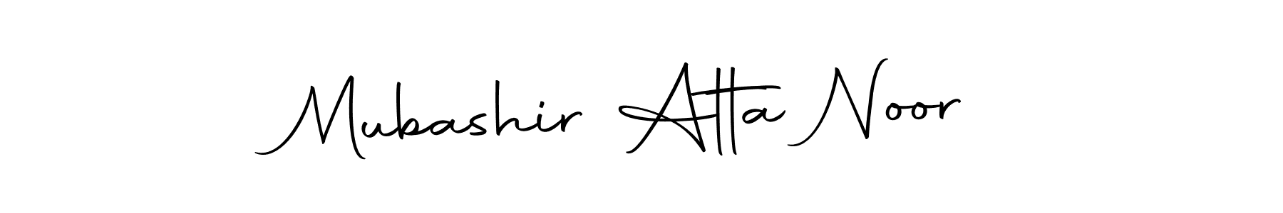 Make a short Mubashir Atta Noor signature style. Manage your documents anywhere anytime using Autography-DOLnW. Create and add eSignatures, submit forms, share and send files easily. Mubashir Atta Noor signature style 10 images and pictures png