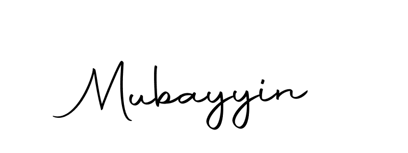 Design your own signature with our free online signature maker. With this signature software, you can create a handwritten (Autography-DOLnW) signature for name Mubayyin. Mubayyin signature style 10 images and pictures png