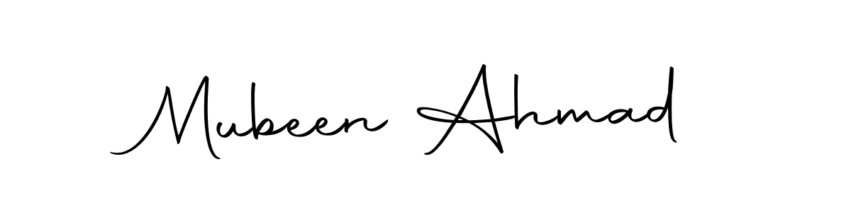 Mubeen Ahmad stylish signature style. Best Handwritten Sign (Autography-DOLnW) for my name. Handwritten Signature Collection Ideas for my name Mubeen Ahmad. Mubeen Ahmad signature style 10 images and pictures png