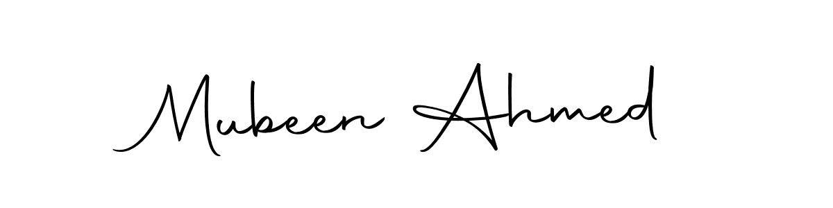 Design your own signature with our free online signature maker. With this signature software, you can create a handwritten (Autography-DOLnW) signature for name Mubeen Ahmed. Mubeen Ahmed signature style 10 images and pictures png