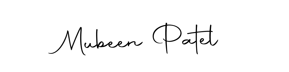 Mubeen Patel stylish signature style. Best Handwritten Sign (Autography-DOLnW) for my name. Handwritten Signature Collection Ideas for my name Mubeen Patel. Mubeen Patel signature style 10 images and pictures png