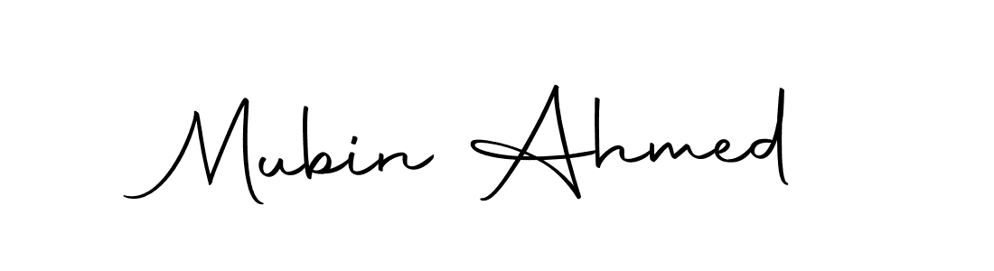 Make a beautiful signature design for name Mubin Ahmed. With this signature (Autography-DOLnW) style, you can create a handwritten signature for free. Mubin Ahmed signature style 10 images and pictures png
