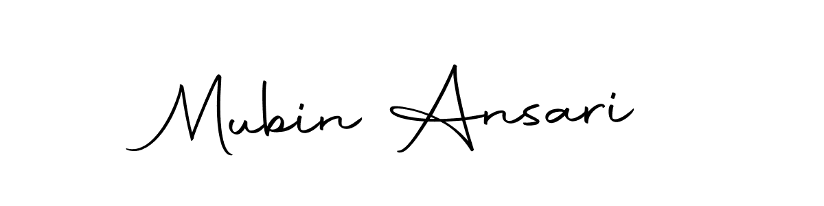 Make a short Mubin Ansari signature style. Manage your documents anywhere anytime using Autography-DOLnW. Create and add eSignatures, submit forms, share and send files easily. Mubin Ansari signature style 10 images and pictures png