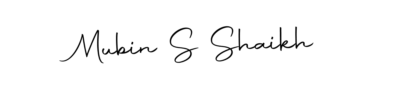 Make a beautiful signature design for name Mubin S Shaikh. With this signature (Autography-DOLnW) style, you can create a handwritten signature for free. Mubin S Shaikh signature style 10 images and pictures png