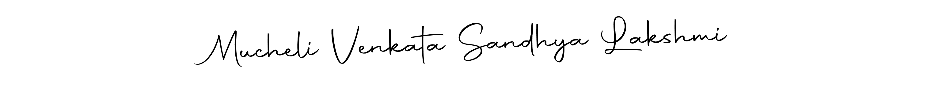 How to Draw Mucheli Venkata Sandhya Lakshmi signature style? Autography-DOLnW is a latest design signature styles for name Mucheli Venkata Sandhya Lakshmi. Mucheli Venkata Sandhya Lakshmi signature style 10 images and pictures png