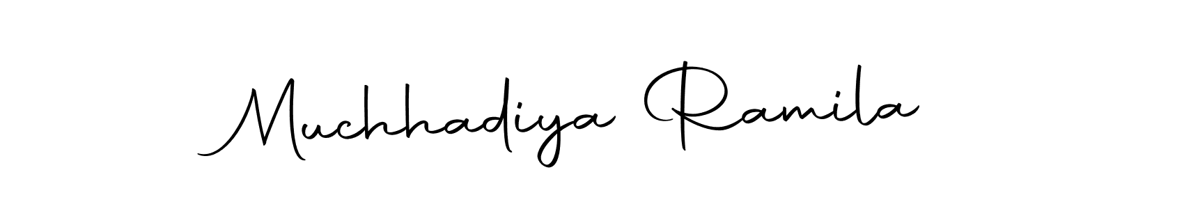 Once you've used our free online signature maker to create your best signature Autography-DOLnW style, it's time to enjoy all of the benefits that Muchhadiya Ramila name signing documents. Muchhadiya Ramila signature style 10 images and pictures png