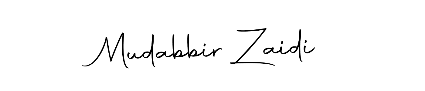 Make a beautiful signature design for name Mudabbir Zaidi. Use this online signature maker to create a handwritten signature for free. Mudabbir Zaidi signature style 10 images and pictures png