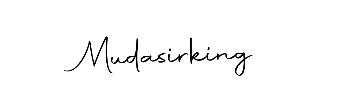 Create a beautiful signature design for name Mudasirking. With this signature (Autography-DOLnW) fonts, you can make a handwritten signature for free. Mudasirking signature style 10 images and pictures png