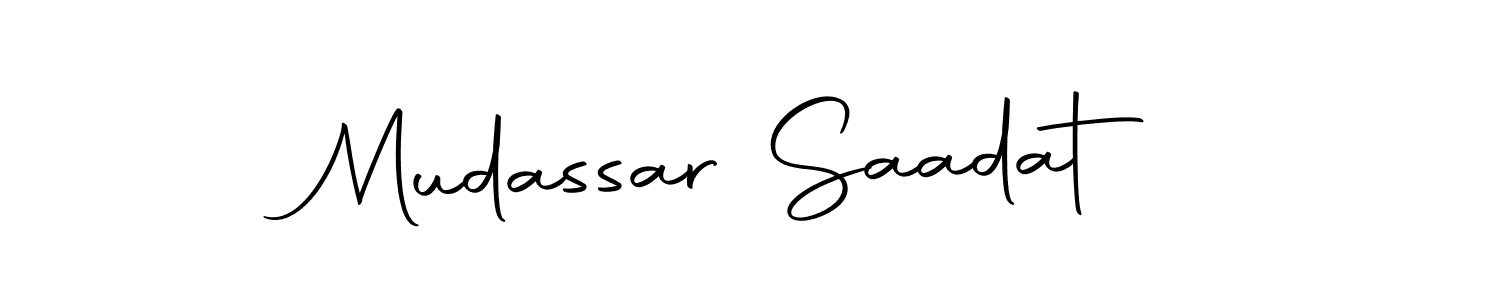 Autography-DOLnW is a professional signature style that is perfect for those who want to add a touch of class to their signature. It is also a great choice for those who want to make their signature more unique. Get Mudassar Saadat name to fancy signature for free. Mudassar Saadat signature style 10 images and pictures png