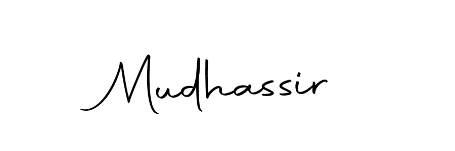 How to make Mudhassir signature? Autography-DOLnW is a professional autograph style. Create handwritten signature for Mudhassir name. Mudhassir signature style 10 images and pictures png