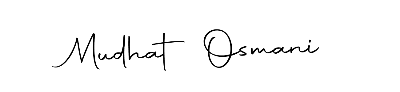 Mudhat Osmani stylish signature style. Best Handwritten Sign (Autography-DOLnW) for my name. Handwritten Signature Collection Ideas for my name Mudhat Osmani. Mudhat Osmani signature style 10 images and pictures png