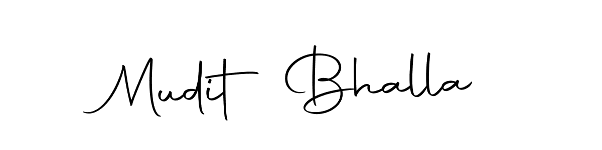 Make a beautiful signature design for name Mudit Bhalla. With this signature (Autography-DOLnW) style, you can create a handwritten signature for free. Mudit Bhalla signature style 10 images and pictures png