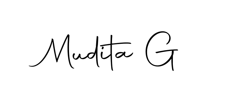 Also we have Mudita G name is the best signature style. Create professional handwritten signature collection using Autography-DOLnW autograph style. Mudita G signature style 10 images and pictures png