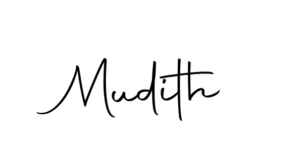 Make a beautiful signature design for name Mudith. Use this online signature maker to create a handwritten signature for free. Mudith signature style 10 images and pictures png