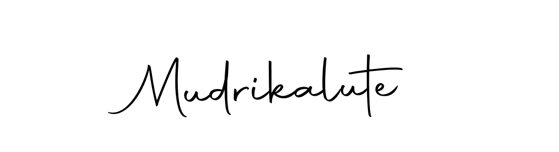 Use a signature maker to create a handwritten signature online. With this signature software, you can design (Autography-DOLnW) your own signature for name Mudrikalute. Mudrikalute signature style 10 images and pictures png