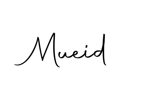 Use a signature maker to create a handwritten signature online. With this signature software, you can design (Autography-DOLnW) your own signature for name Mueid. Mueid signature style 10 images and pictures png