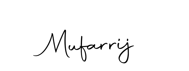 How to make Mufarrij name signature. Use Autography-DOLnW style for creating short signs online. This is the latest handwritten sign. Mufarrij signature style 10 images and pictures png