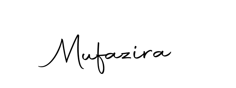 Create a beautiful signature design for name Mufazira. With this signature (Autography-DOLnW) fonts, you can make a handwritten signature for free. Mufazira signature style 10 images and pictures png