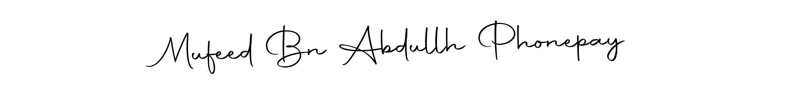 Mufeed Bn Abdullh Phonepay stylish signature style. Best Handwritten Sign (Autography-DOLnW) for my name. Handwritten Signature Collection Ideas for my name Mufeed Bn Abdullh Phonepay. Mufeed Bn Abdullh Phonepay signature style 10 images and pictures png