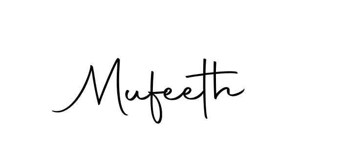 Make a beautiful signature design for name Mufeeth. With this signature (Autography-DOLnW) style, you can create a handwritten signature for free. Mufeeth signature style 10 images and pictures png