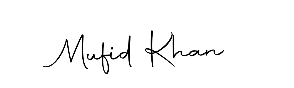 Use a signature maker to create a handwritten signature online. With this signature software, you can design (Autography-DOLnW) your own signature for name Mufid Khan. Mufid Khan signature style 10 images and pictures png
