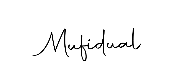 You should practise on your own different ways (Autography-DOLnW) to write your name (Mufidual) in signature. don't let someone else do it for you. Mufidual signature style 10 images and pictures png