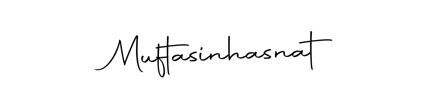 How to make Muftasinhasnat name signature. Use Autography-DOLnW style for creating short signs online. This is the latest handwritten sign. Muftasinhasnat signature style 10 images and pictures png