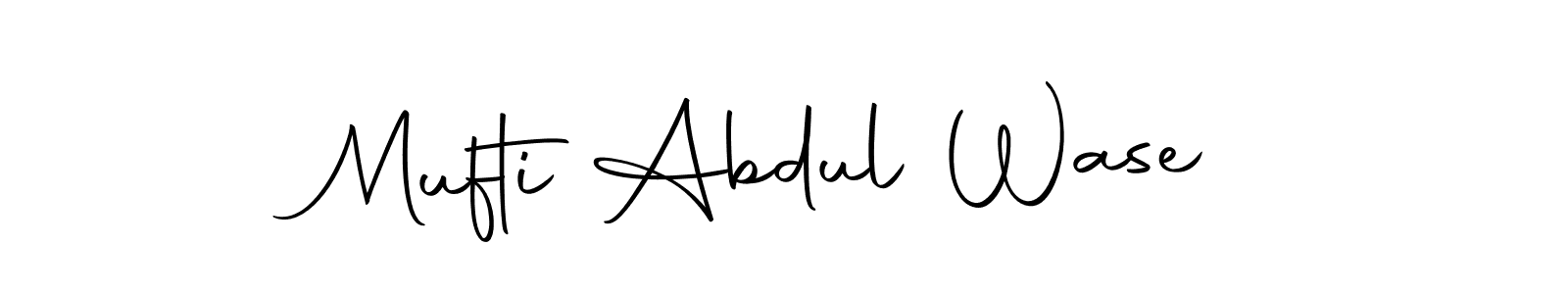 Make a beautiful signature design for name Mufti Abdul Wase. With this signature (Autography-DOLnW) style, you can create a handwritten signature for free. Mufti Abdul Wase signature style 10 images and pictures png