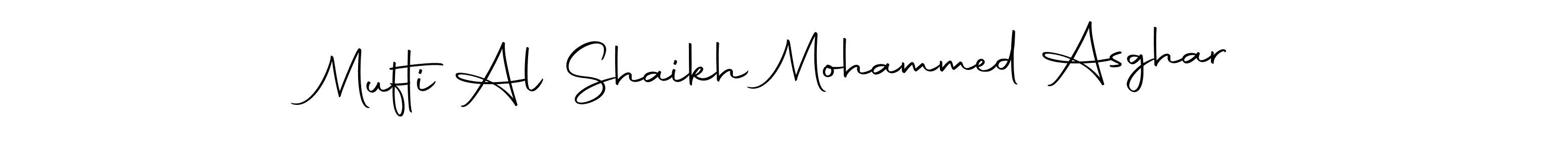 You can use this online signature creator to create a handwritten signature for the name Mufti Al Shaikh Mohammed Asghar. This is the best online autograph maker. Mufti Al Shaikh Mohammed Asghar signature style 10 images and pictures png