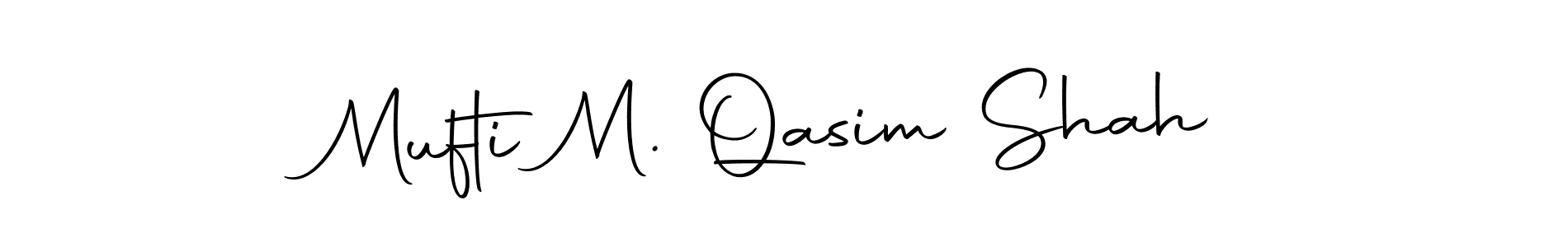 Design your own signature with our free online signature maker. With this signature software, you can create a handwritten (Autography-DOLnW) signature for name Mufti M. Qasim Shah. Mufti M. Qasim Shah signature style 10 images and pictures png