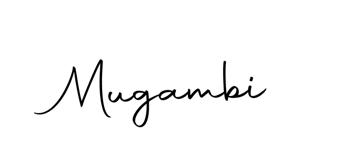 Make a beautiful signature design for name Mugambi. With this signature (Autography-DOLnW) style, you can create a handwritten signature for free. Mugambi signature style 10 images and pictures png