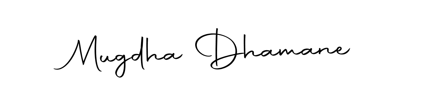 How to make Mugdha Dhamane signature? Autography-DOLnW is a professional autograph style. Create handwritten signature for Mugdha Dhamane name. Mugdha Dhamane signature style 10 images and pictures png