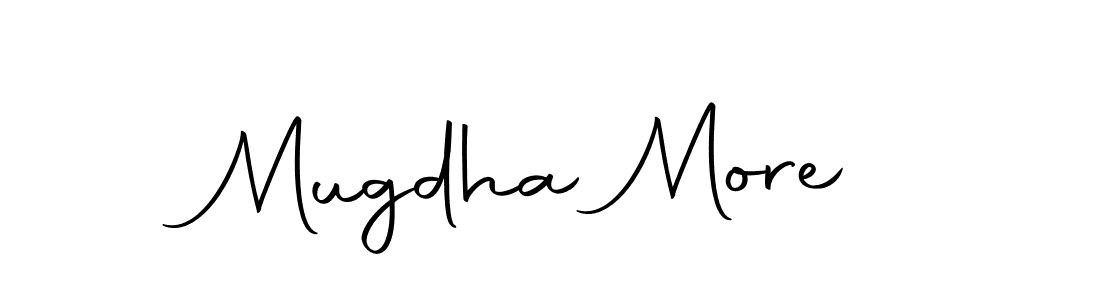 Create a beautiful signature design for name Mugdha More. With this signature (Autography-DOLnW) fonts, you can make a handwritten signature for free. Mugdha More signature style 10 images and pictures png