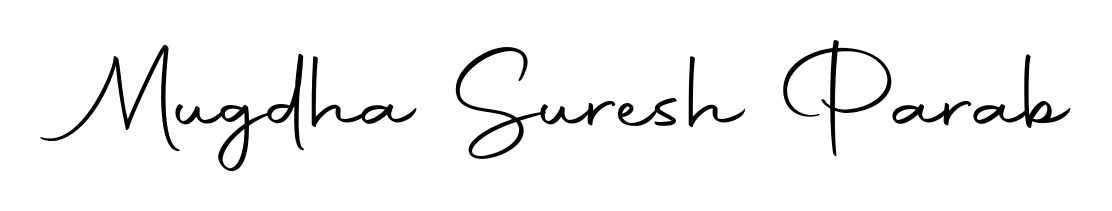 Turn your name Mugdha Suresh Parab into a signature brand with Autography-DOLnW styling. Download in standard PNG or transparent format anytime. Mugdha Suresh Parab signature style 10 images and pictures png