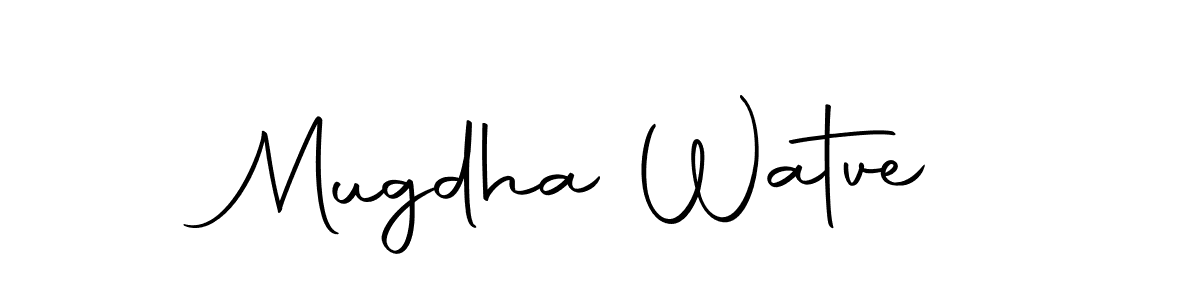 Create a beautiful signature design for name Mugdha Watve. With this signature (Autography-DOLnW) fonts, you can make a handwritten signature for free. Mugdha Watve signature style 10 images and pictures png