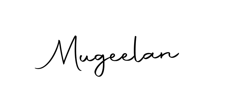How to make Mugeelan signature? Autography-DOLnW is a professional autograph style. Create handwritten signature for Mugeelan name. Mugeelan signature style 10 images and pictures png