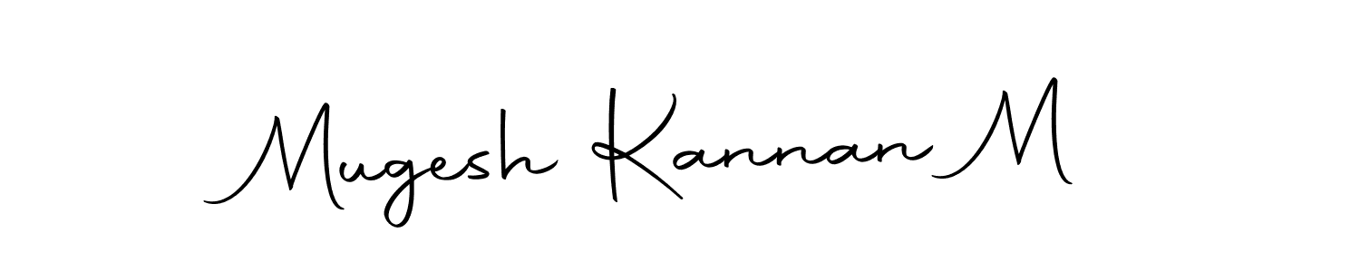 Use a signature maker to create a handwritten signature online. With this signature software, you can design (Autography-DOLnW) your own signature for name Mugesh Kannan M. Mugesh Kannan M signature style 10 images and pictures png