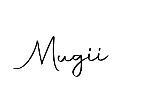 Create a beautiful signature design for name Mugii. With this signature (Autography-DOLnW) fonts, you can make a handwritten signature for free. Mugii signature style 10 images and pictures png