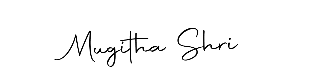 Use a signature maker to create a handwritten signature online. With this signature software, you can design (Autography-DOLnW) your own signature for name Mugitha Shri. Mugitha Shri signature style 10 images and pictures png