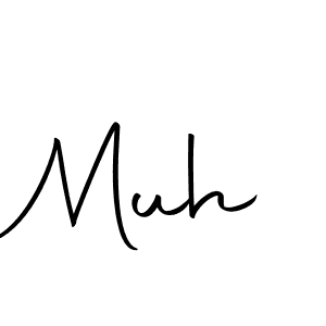 Create a beautiful signature design for name Muh. With this signature (Autography-DOLnW) fonts, you can make a handwritten signature for free. Muh signature style 10 images and pictures png