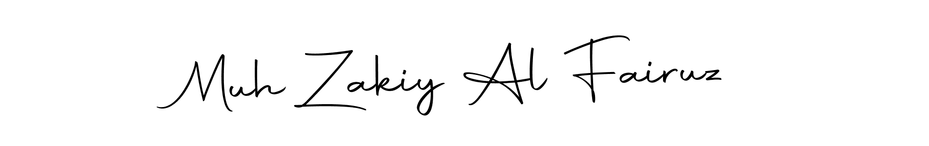 Create a beautiful signature design for name Muh Zakiy Al Fairuz. With this signature (Autography-DOLnW) fonts, you can make a handwritten signature for free. Muh Zakiy Al Fairuz signature style 10 images and pictures png