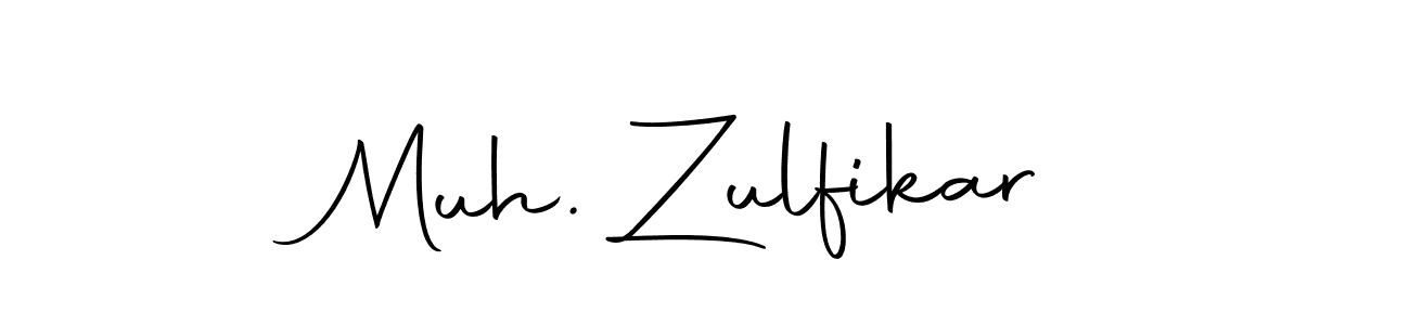 How to make Muh. Zulfikar name signature. Use Autography-DOLnW style for creating short signs online. This is the latest handwritten sign. Muh. Zulfikar signature style 10 images and pictures png