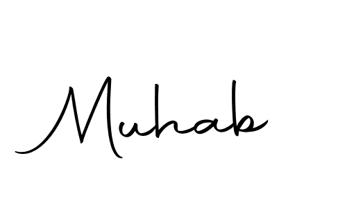 The best way (Autography-DOLnW) to make a short signature is to pick only two or three words in your name. The name Muhab include a total of six letters. For converting this name. Muhab signature style 10 images and pictures png